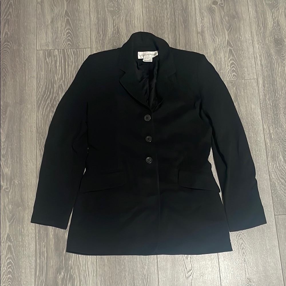 Jones New York Black Blazer Classic Suit Jacket
